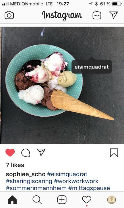 Eis im Quadrat